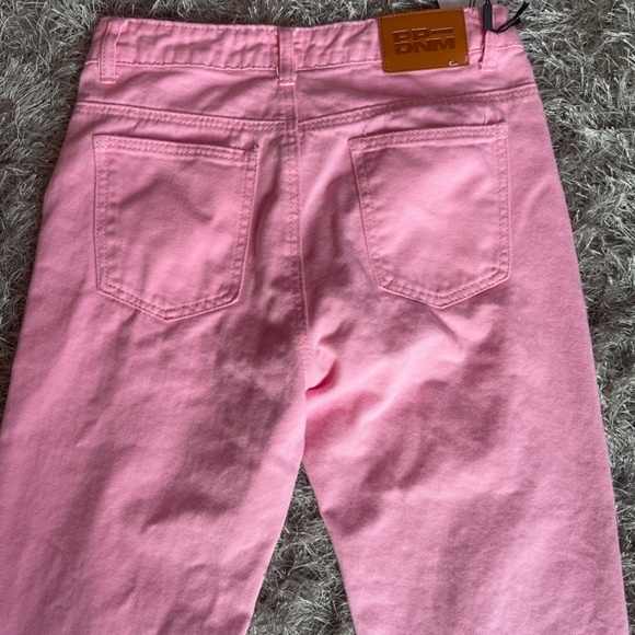 NWT Princess Polly Cabarita Lounge Flare Bubble Gum Pink Denim Jeans - Picture 7 of 7